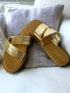 Golden Wrap Slip Ons - cunei